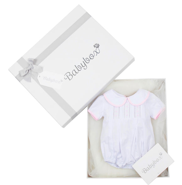 Girl’s Classic Romper with Bunny - SOLD OUT